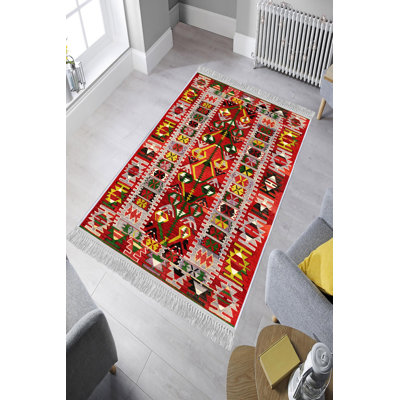Luxurious Velvet Area Rug, 5.2 x 7.5 ft | 100% Velvet Fabric, 100% Cotton Sole, 0.4 in Pile Height | Antibacterial, Non-Slip, Machine Washable | Elegant 3D Digital Print, Perfect for Living Room & Bedroom Décor