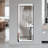 Full-Length Vertical Mirror With LED Light, Illuminated Floor Mirror With Bracket, Dimming Wall Mirror With Full-Length Aluminum Alloy Thin Frame