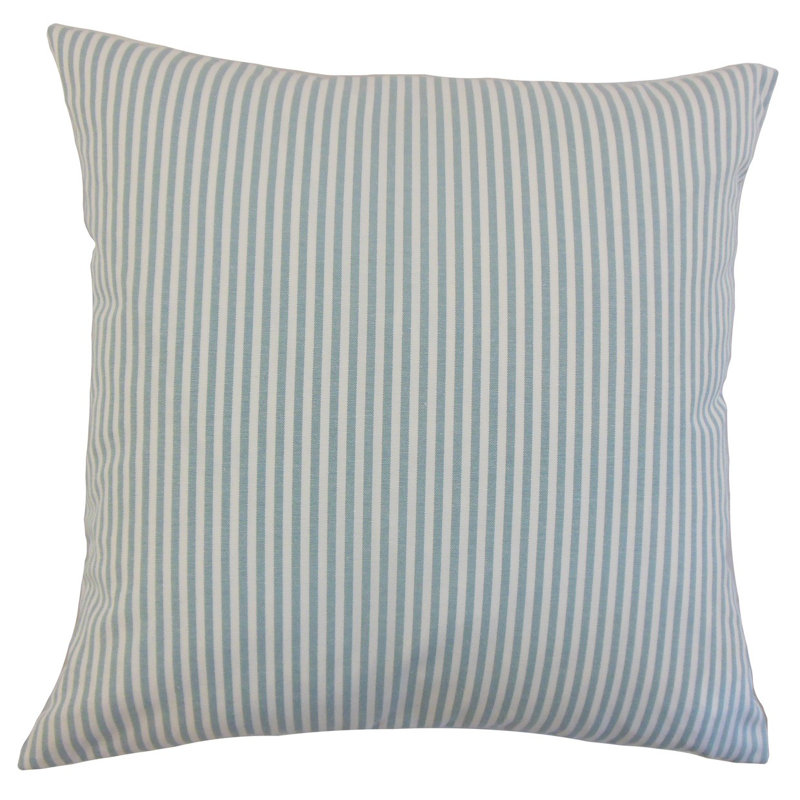 Ira Cotton Striped Sham, Queen, Navy