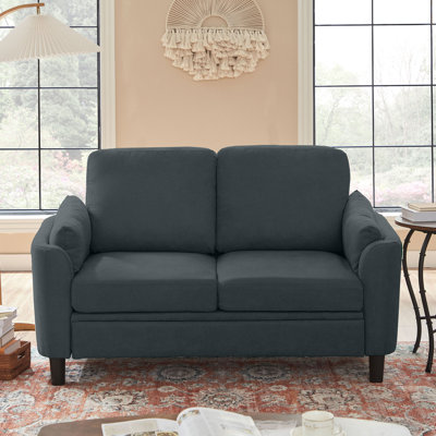 59.06" W Small Upholstered Loveseat Sofa
