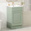Meuble-lavabo de 18 po avec lavabo, porte à fermeture douce et tablette réglable pour un rangement et une durabilité optimaux-129184299