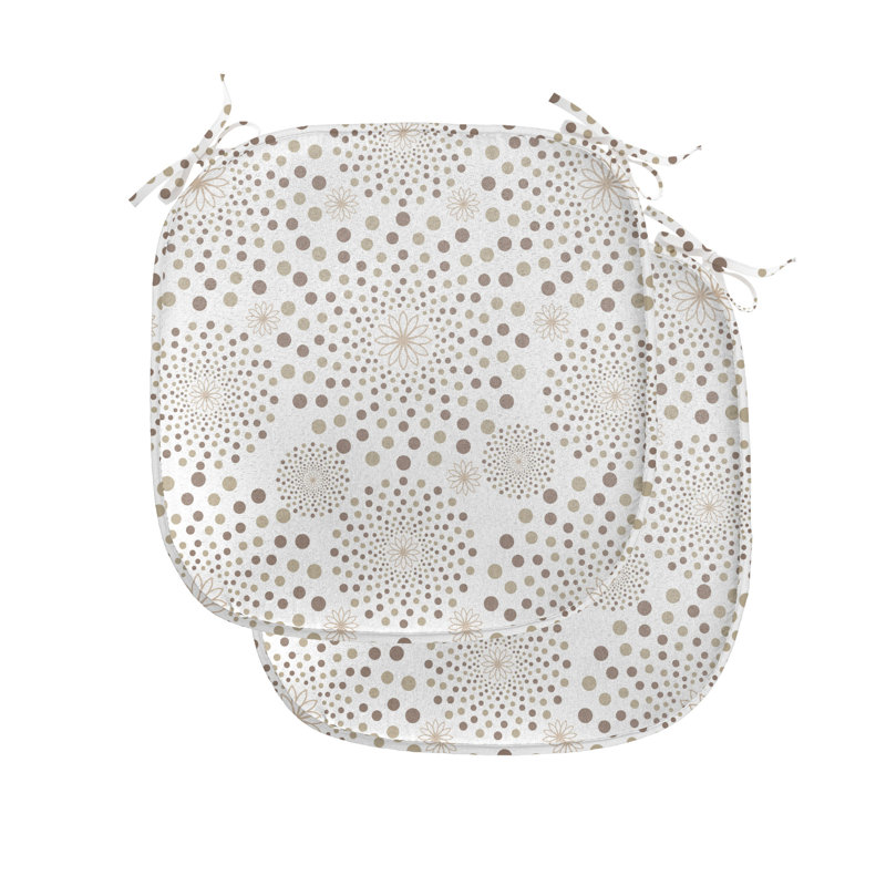 Coussin de siège Monochromic Classic Nostalgia Circles