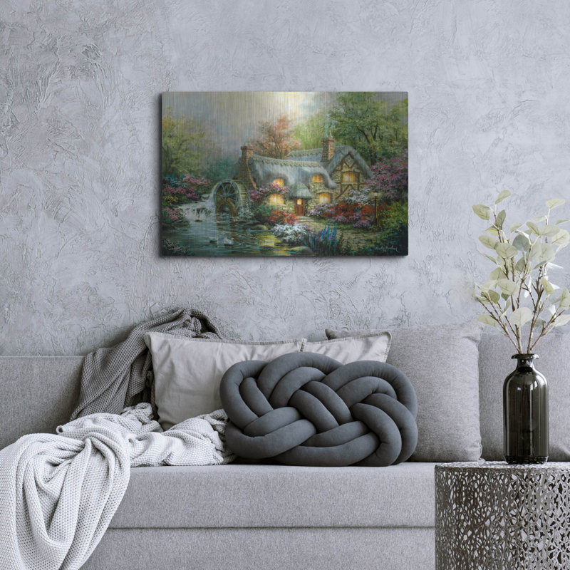  «Country Retreat» par Nicky Boehme, art mural en métal, 36 po x 24 po, H 24 po x l 36 po