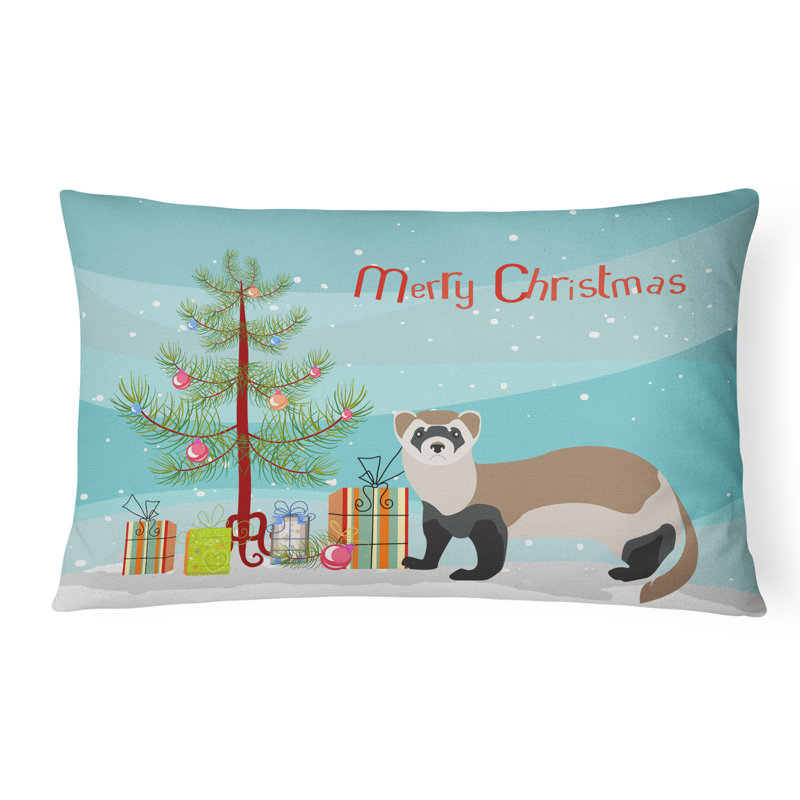  Coussin intérieur / extérieur Ferret Christmas