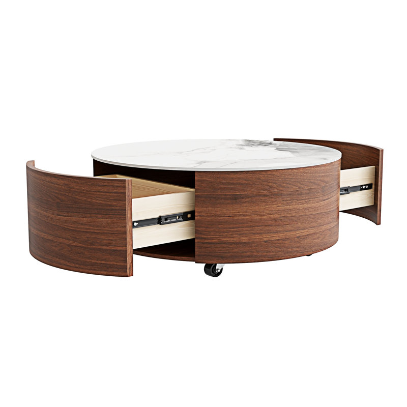 Movable Coffee Table with Casters