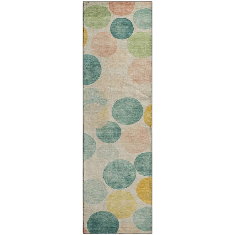 Premium Machine Washable Jakiyra AMF1898 Geometric Rug, Runner 2'3" x 7'6"
