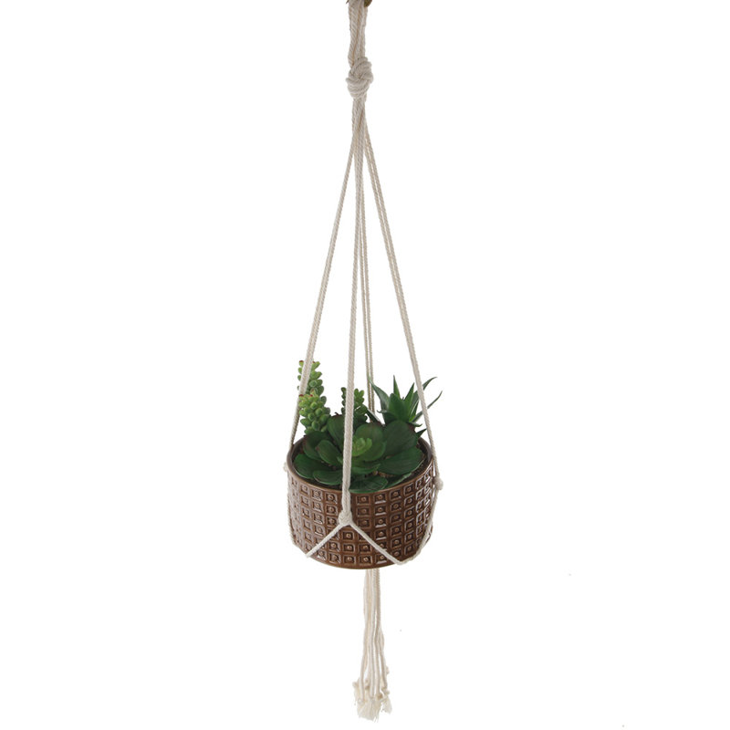 4'' Faux Succulent Plant in Ceramic Planter