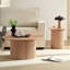 Table basse de 31,49 pouces pour table basse de style Mid-Century avec tables rondes en bois