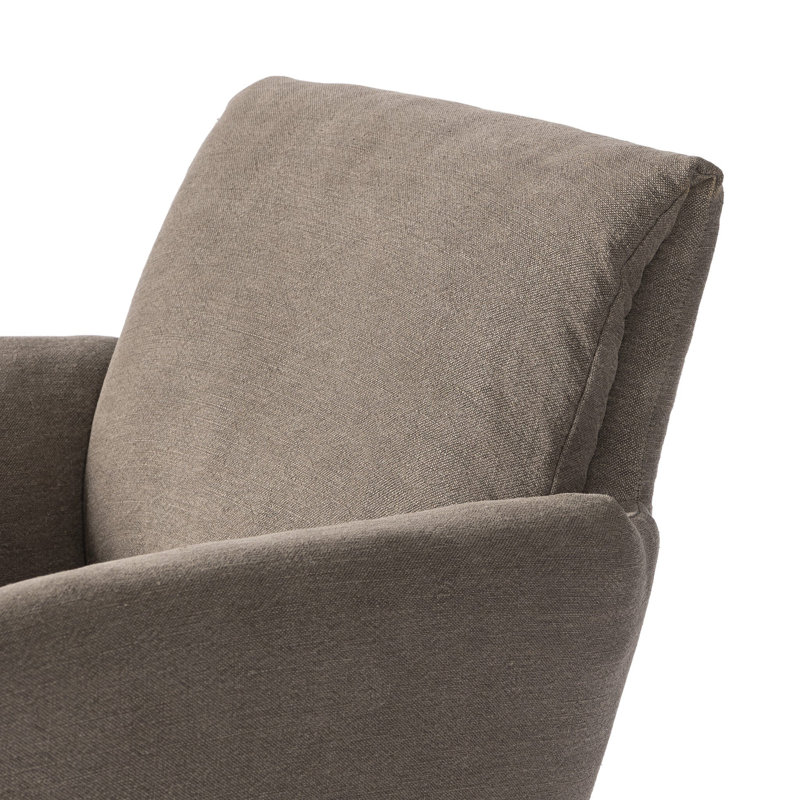 Salerno Desk Chair, Linen, Brown