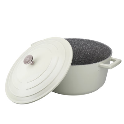 MasterClass Cast Aluminium Round Casserole Dish with Lid