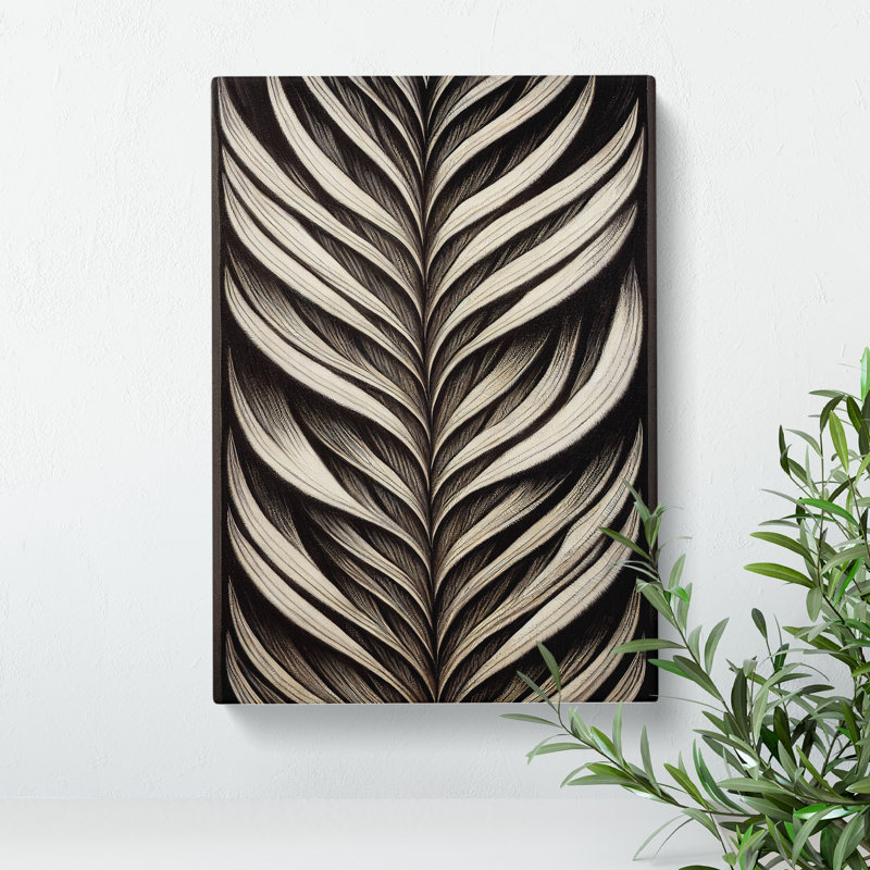 Traditional Feather - Wrapped Canvas, 50cm H x 35cm W x 3cm D