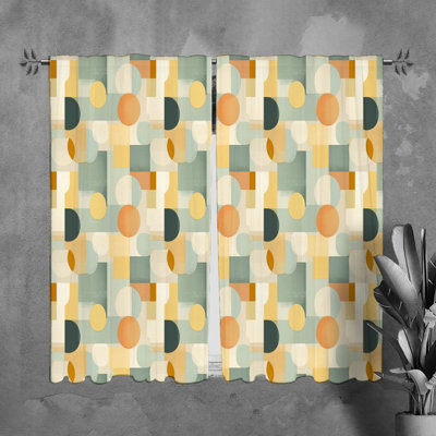 Paire de rideaux obscurcissant en polyester Latesia