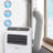Shinco White 400cm(157.5") Waterproof Portable Ac Window Seal And Tumble Dryer Compatible With Medium Or Large Casement Crank Window And Tilting Window-air Exchange Guards With Zip And Hook And Loop