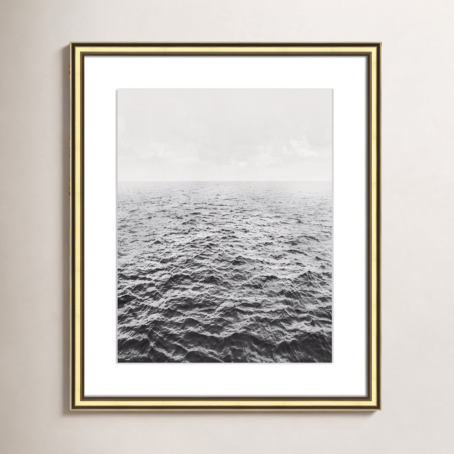 Anali "Rolling in" Print by Mike Calascibetta, Gold, 17.25" W x 20.25" H x 0.875" D