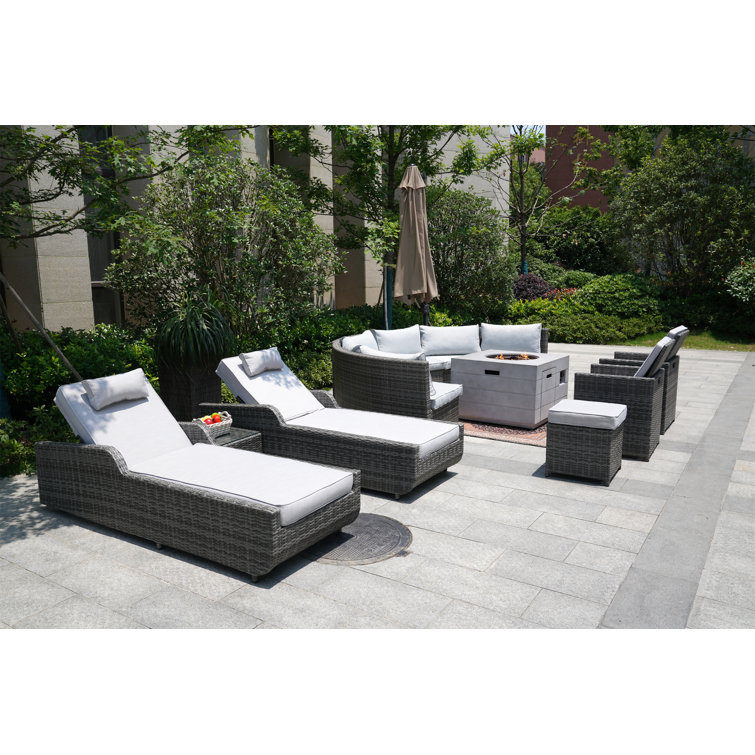 12 - Person Patio Conversation Sets with Cushions