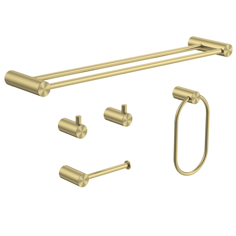 Jive Polished Chorme 5 pieces Decorative Bathroom Hardware sets, Polished Chorme