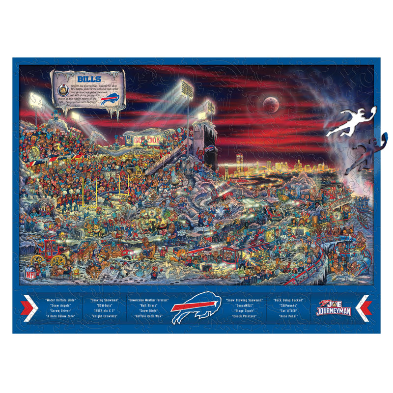 YouTheFan Puzzle, 18" H x 24" W x 0.5" L, Buffalo Bills