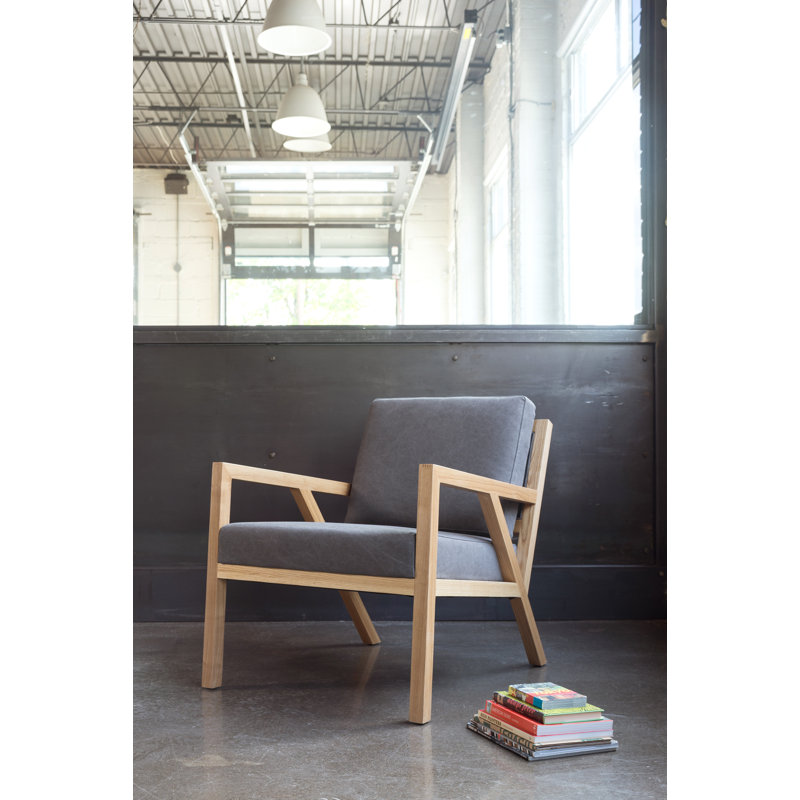 Truss Lounge Chair, Vintage Smoke Performance, Ash Natural