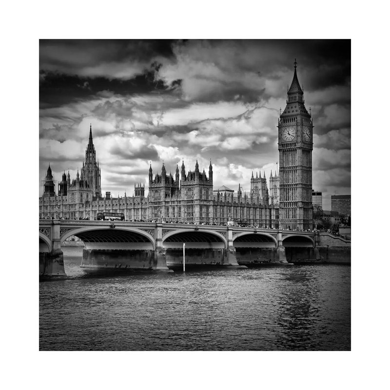 London Westminster by Melanie Viola - Wrapped Canvas Gallery-Wrapped Canvas Giclée, 30.48 cm H x 30.48 cm W