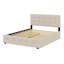Lit plateforme tapissier avec 2 tiroirs et lit gigogne-2089332635