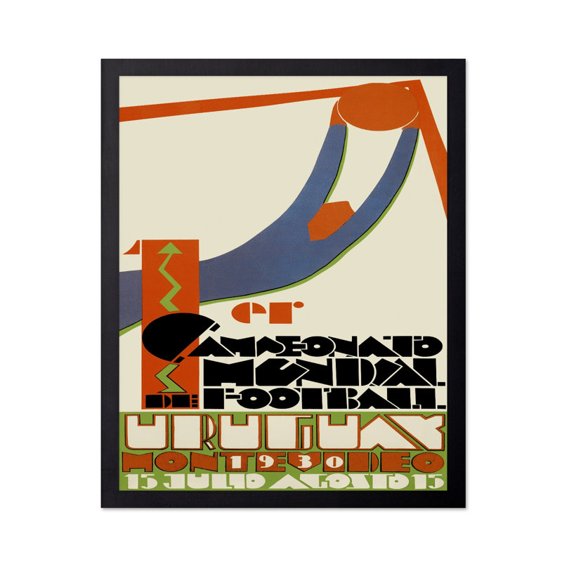 Coupe du monde 1930, Black Framed, Poster, 08"H x 10"W