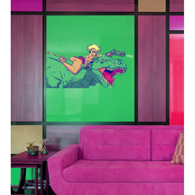 Animals Wall Decal, 33" H x 66" W