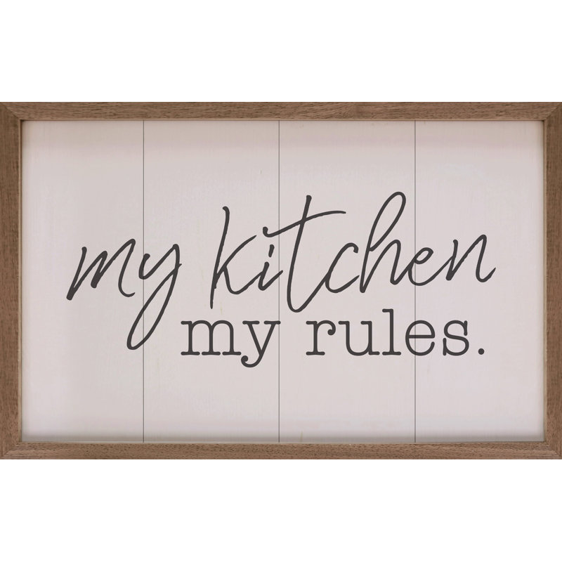 My Kitchen My Rules, H 5 po x l 8 po