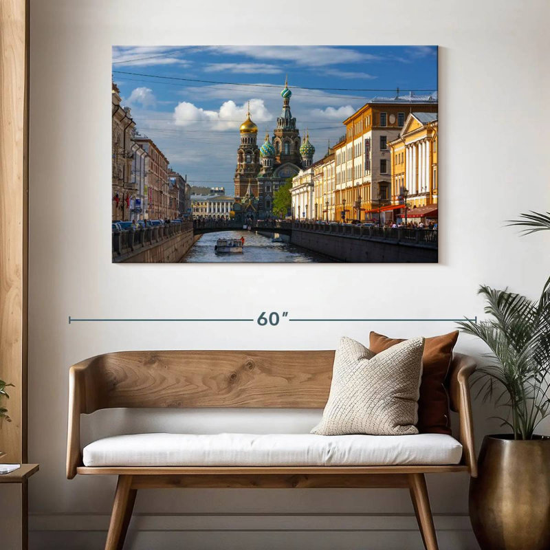 Vue du canal Nicci Griboyedov, H 32 po x l 48 po