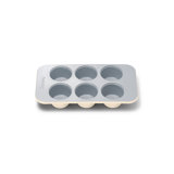 Caraway 6 Cup Muffin Pan, Cream