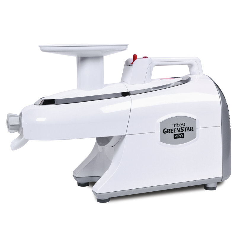 Tribest Greenstar® 200 Watt Electric Slow Masticating & Cold Press Juicer, White