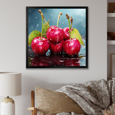 Cherry Eclipse 1 - Art mural cerise