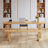 Burlywood Rectangular Solid Wood Desk-109690982