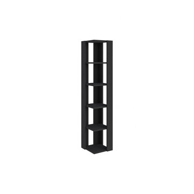 Nati Modern Corner Bookcase 5 Tiers | 34 x 34 x 161 cm | Space-Saving Design