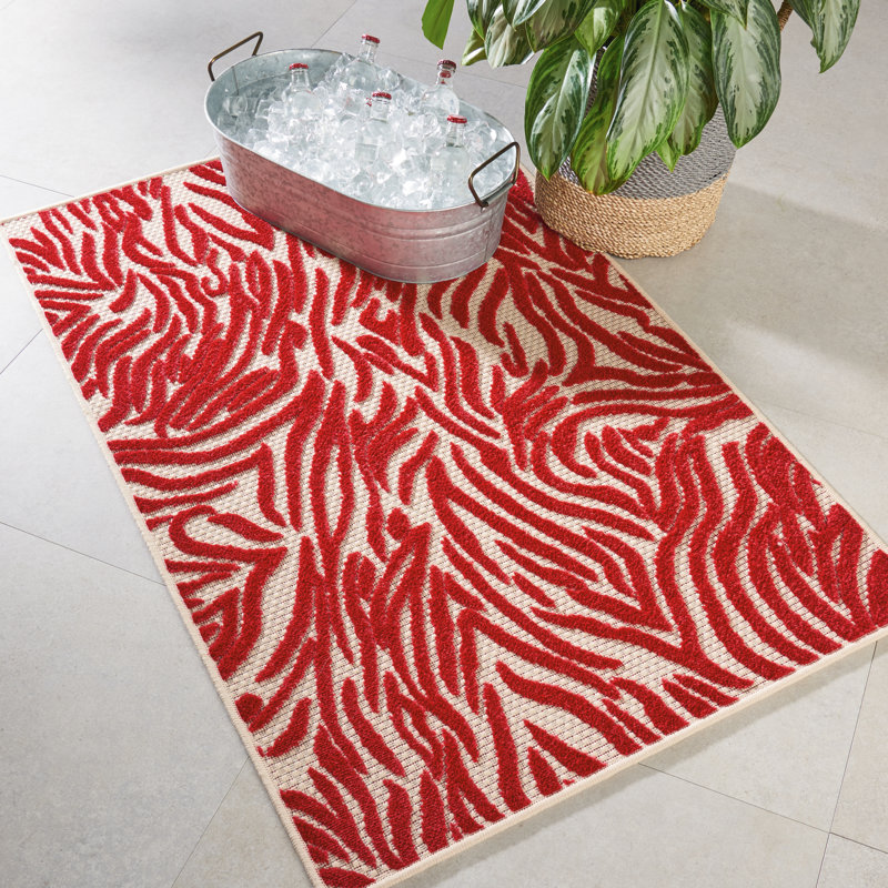 Strickland Animal Print Area Rug, Rectangle 160 x 226cm