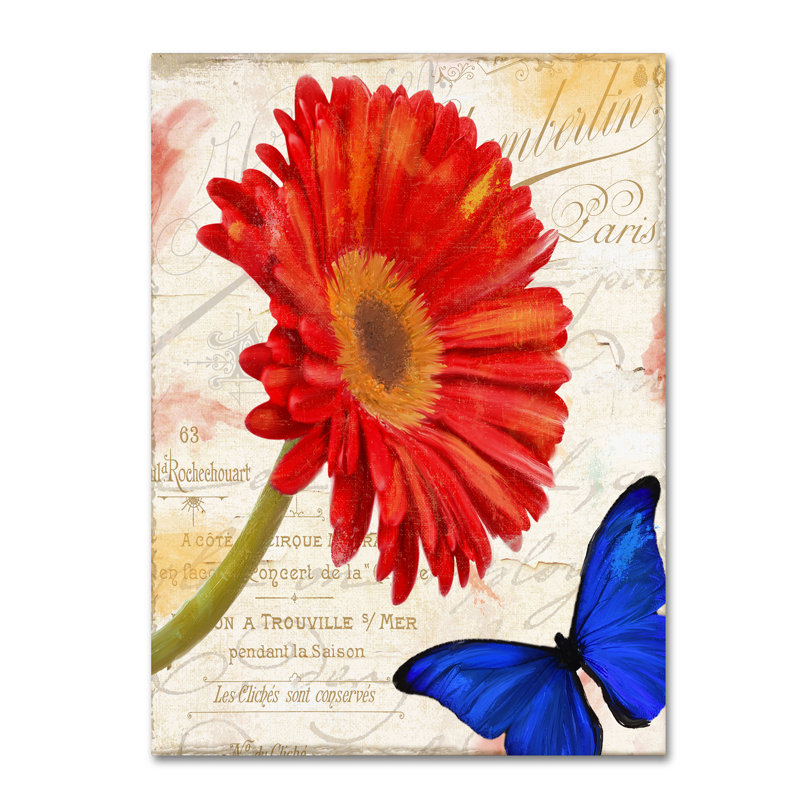 Jadaya «Gerbera Daisy» par Color Bakery, impression sur toile tendue, H 32 po x l 24 po x P 2 po