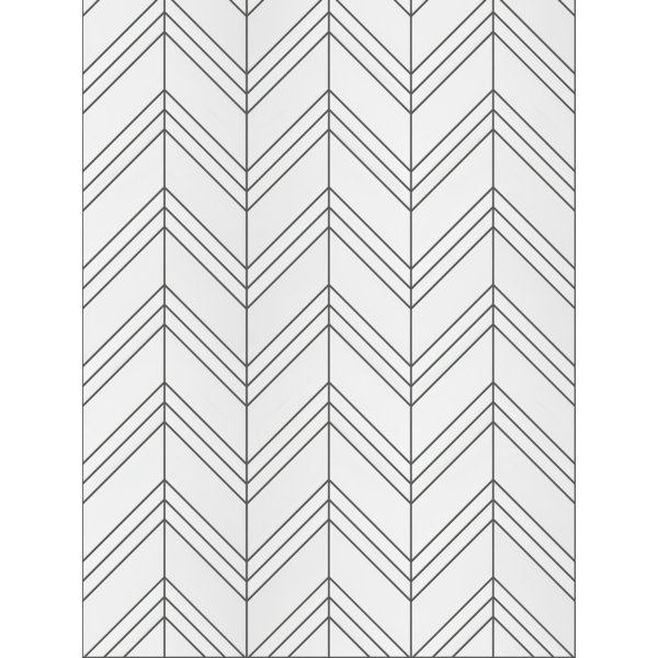 Chevron 12"x15.4" Marble Mosaic Wall & Floor Tile