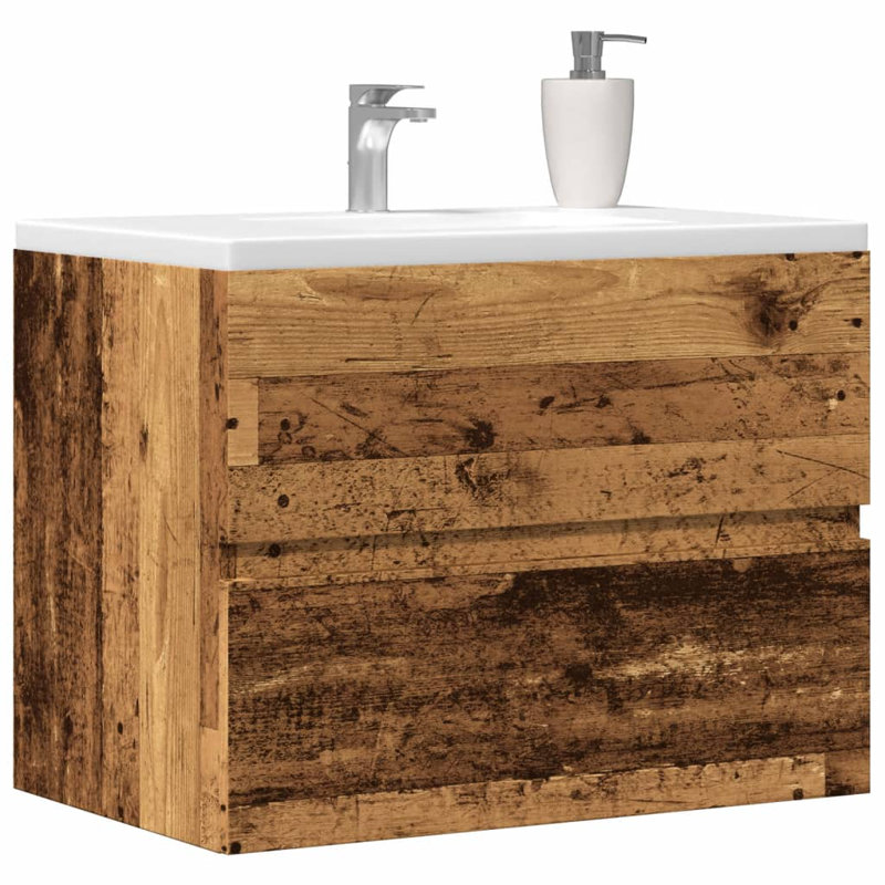 Mahrin 60cm Bathroom Vanity Base Only, Old Wood