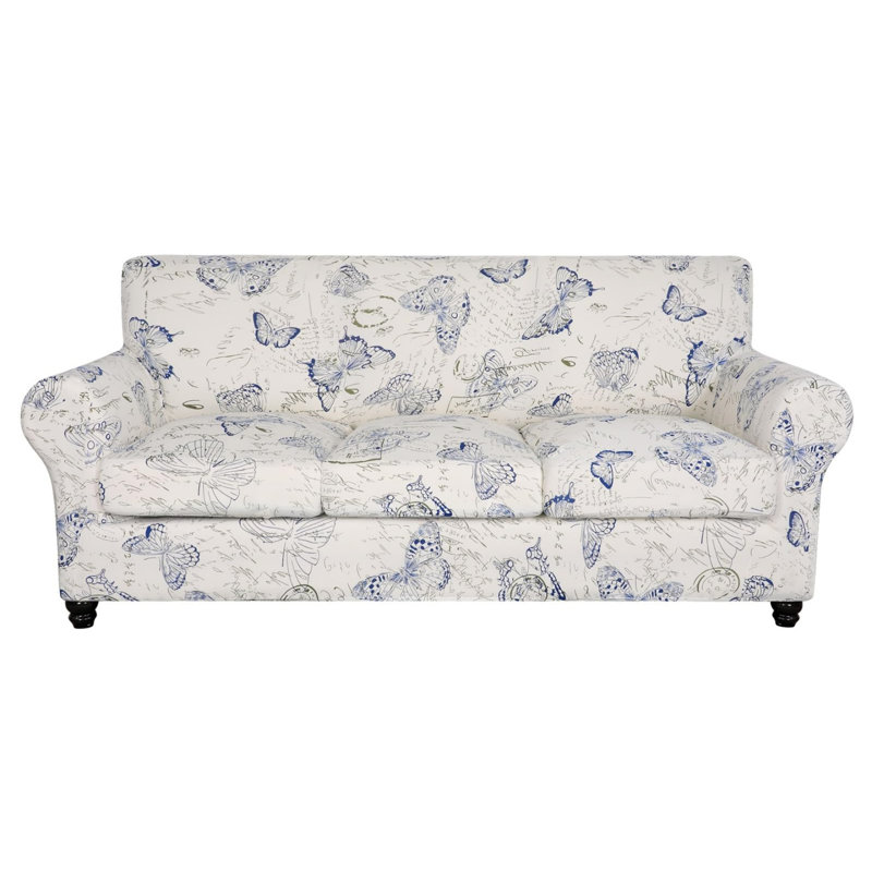 Housse de canapé extensible à motif floral