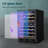 Simzlife  23.5 In. 54 Bottle Cellar Cooling Unit Dual Zone Freestanding/Built in Wine Cooler In Black