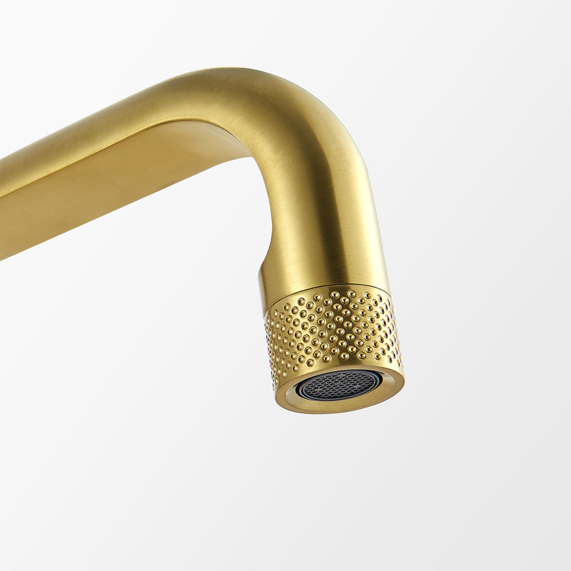 New York Widespread Bathroom Basin Sink Faucet, Brushed Gold