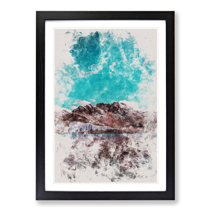 Pastoruri Glacier in Peru Vol.2 - Picture Frame Graphic Art, 65cm H x 48cm W x 2cm D, Black Framed