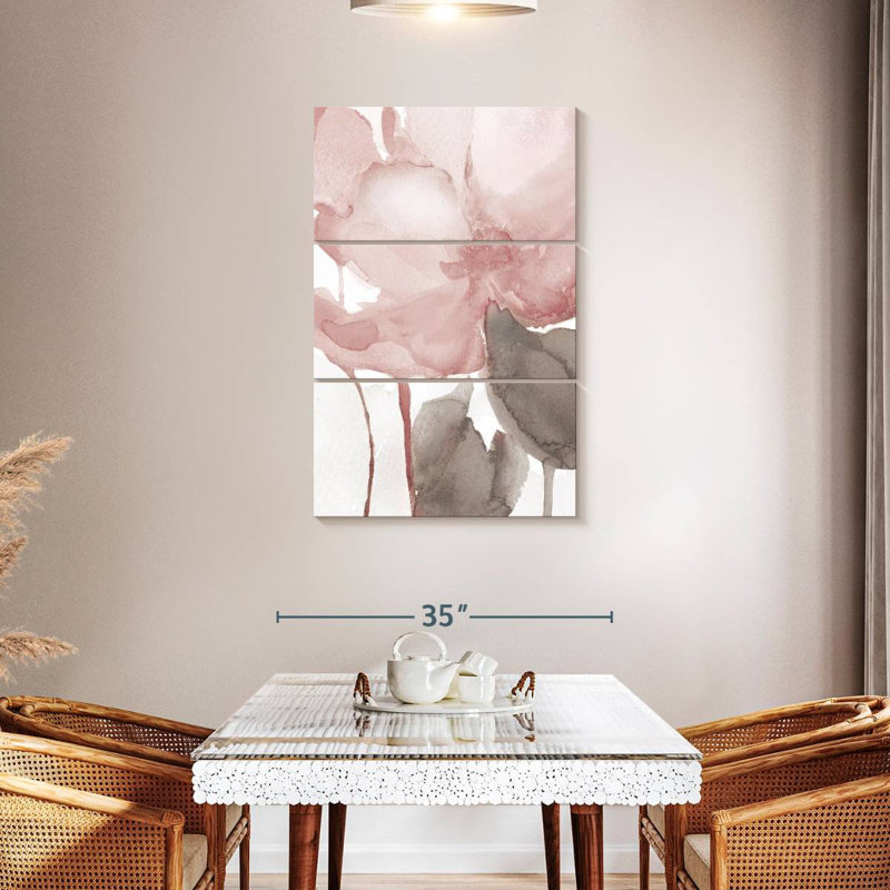Avery Blush Bloom II, 65" H x 42" W
