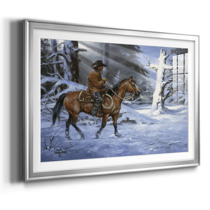 Silent Night, Holy Night, reproduction d'art encadrée, H 19 po x l 27 po x P 1,5 po, Argent
