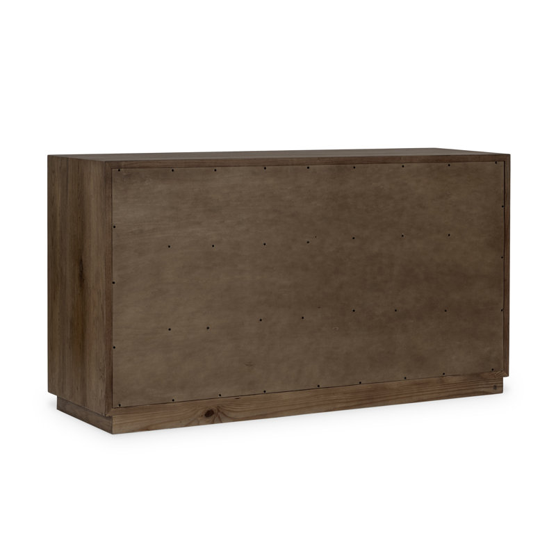 Santa Clara 6-drawer Wood Dresser, Toasted Brown