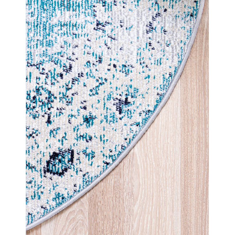 Oriental Indoor Rug, Round 7'1"