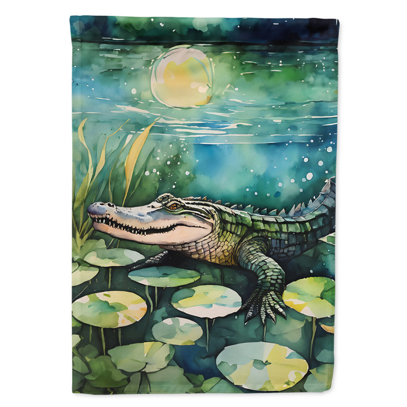 Drapeau de maison d'alligator