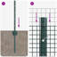 Vidaxl Fence With Posts Steel-116798069-116798062