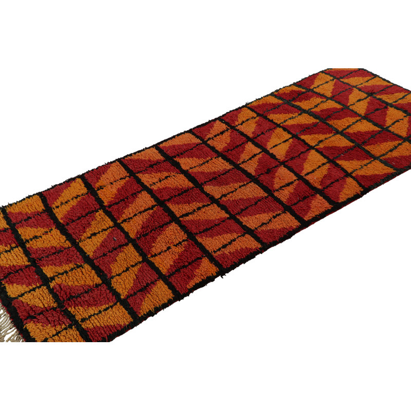 Hand Knotted Wool Geometric Area Rug