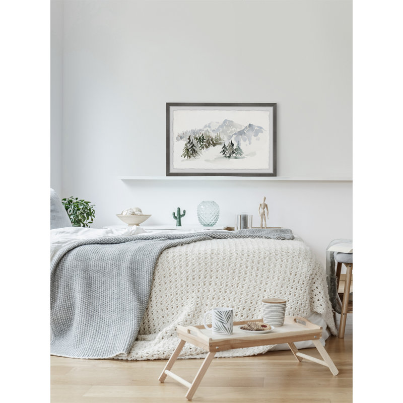 «I Like The Winter Silence», reproduction encadrée, H 8 po x l 12 po x P 1,5 po