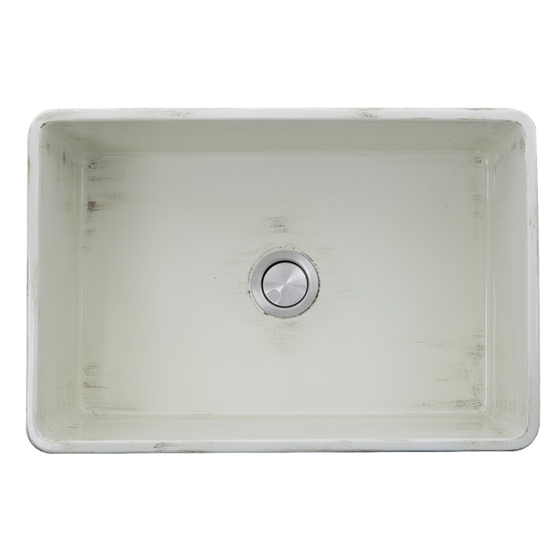 Vineyard 29.75'' L Single Basin Kitchen Sink, Shabby Straw